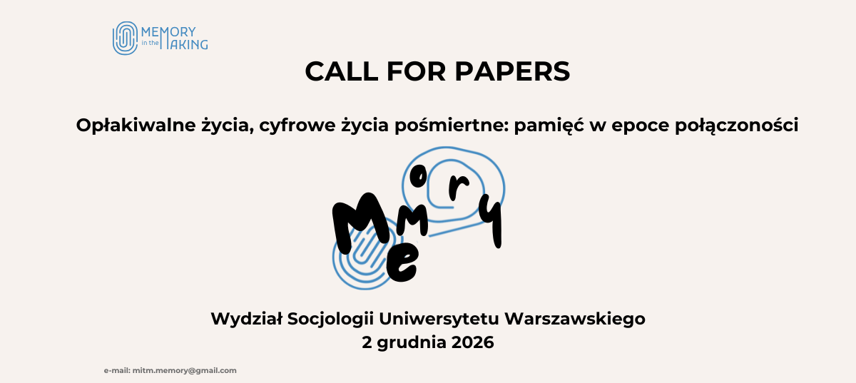 Image with a text "Call for papers" (Polish language)