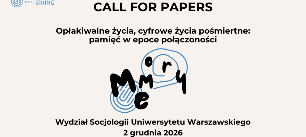 Image with text "Call for papers" on Polish