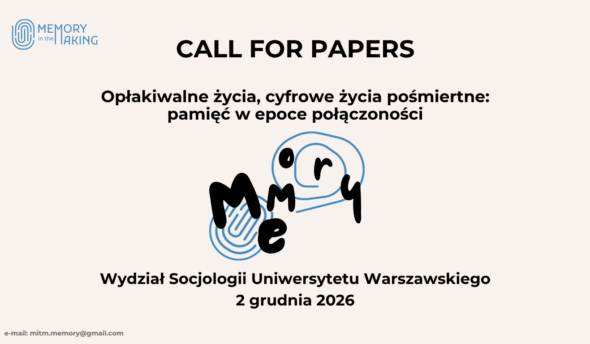 Image with text "Call for papers" on Polish